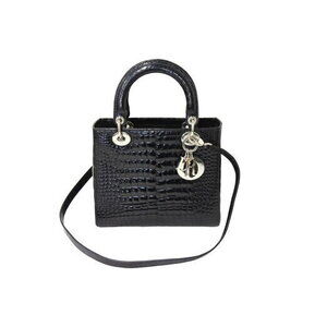 Christian Dior Lady handbag crocodile leather